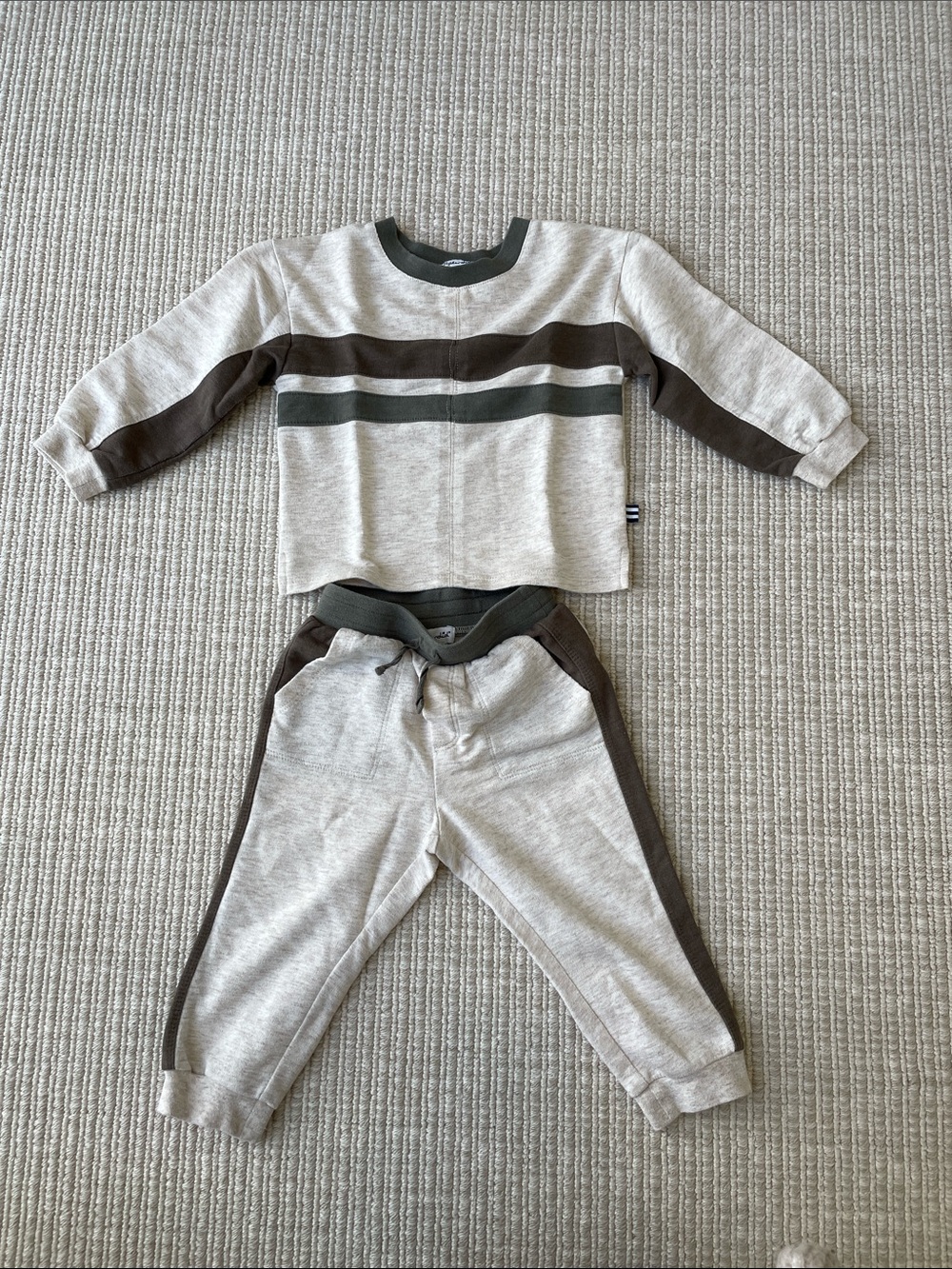 Splendid Beige and Dark Brown Kids Matching Set